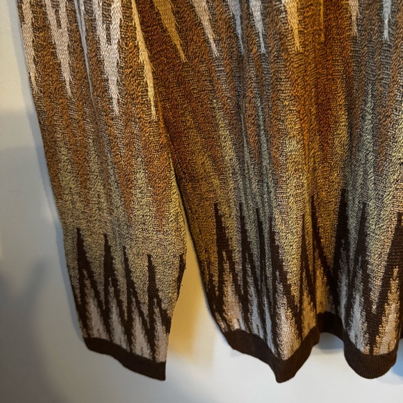 Domani Platinum Men’s Tan Fair Isle Pattern Silk Blend Sweaters- Set Of 2- Sz L - Picture 6 of 12